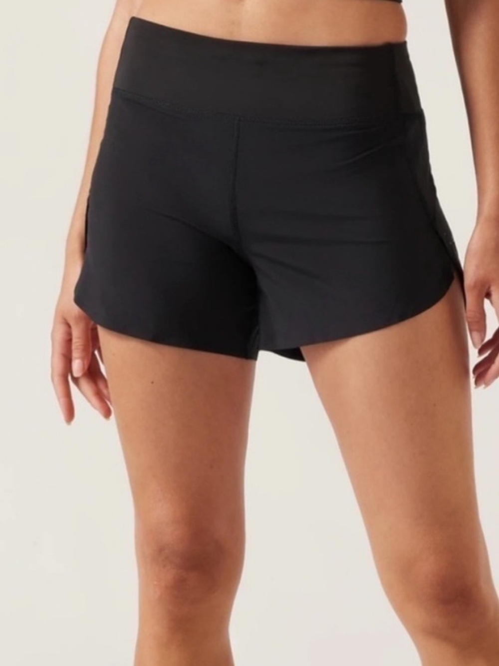 Athleta 'Run With It' Women's Black Running Shorts Size S